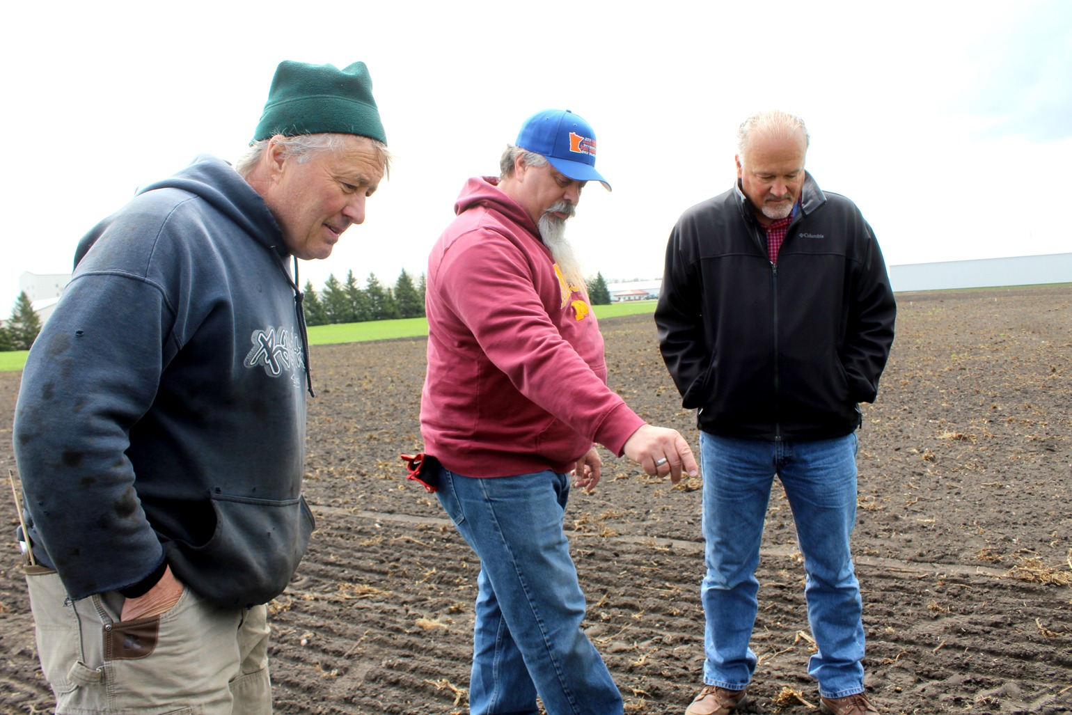 Mike, Joe, Tim in the Field